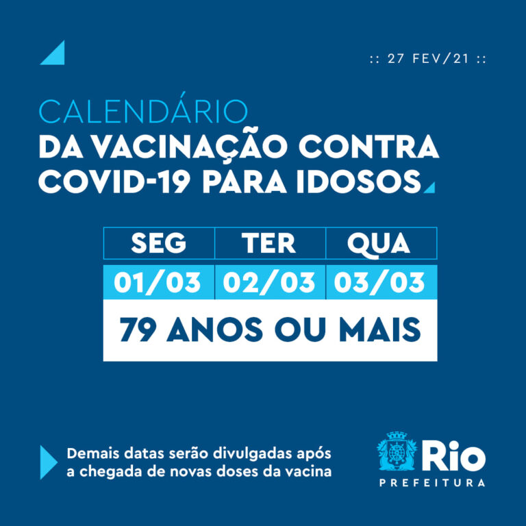 Rio retoma plano de vacinação nesta segunda