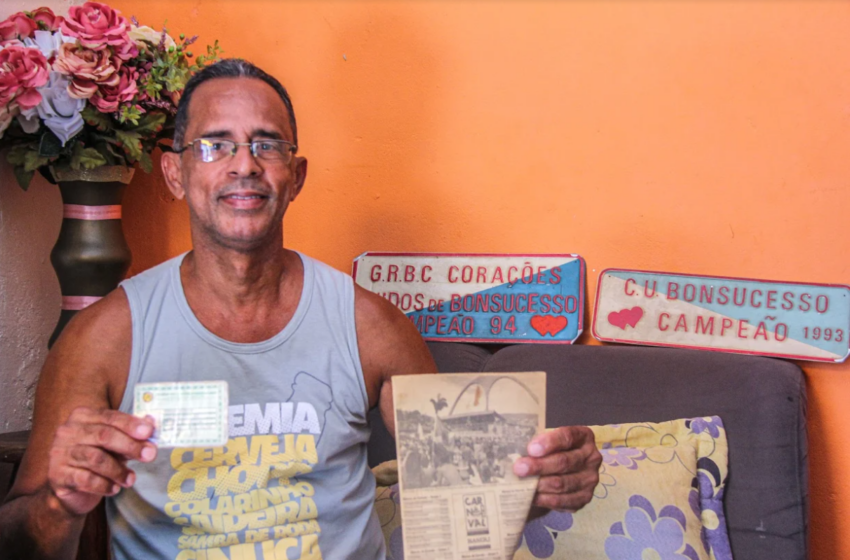 Corações que batem ao ritmo do carnaval