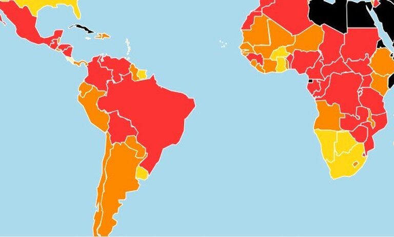 Em relatório internacional, Brasil é um dos países na ‘zona vermelha’ para liberdade de imprensa