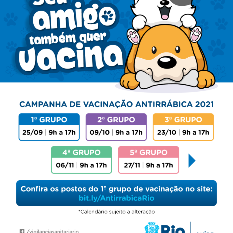 Rio inicia campanha de vacinação antirrábica neste sábado