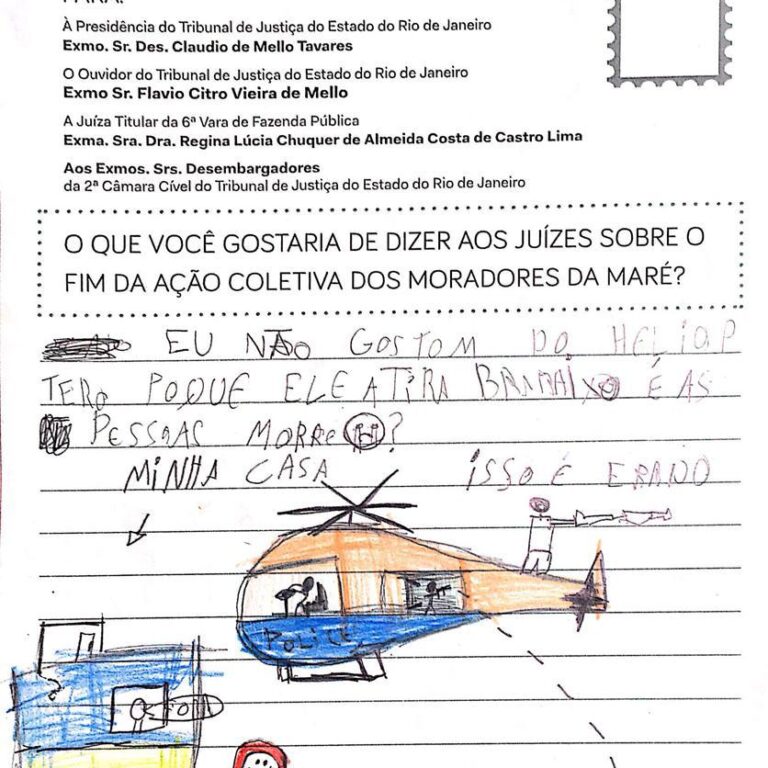Publicação de cartas de crianças moradoras da Maré completam dois anos