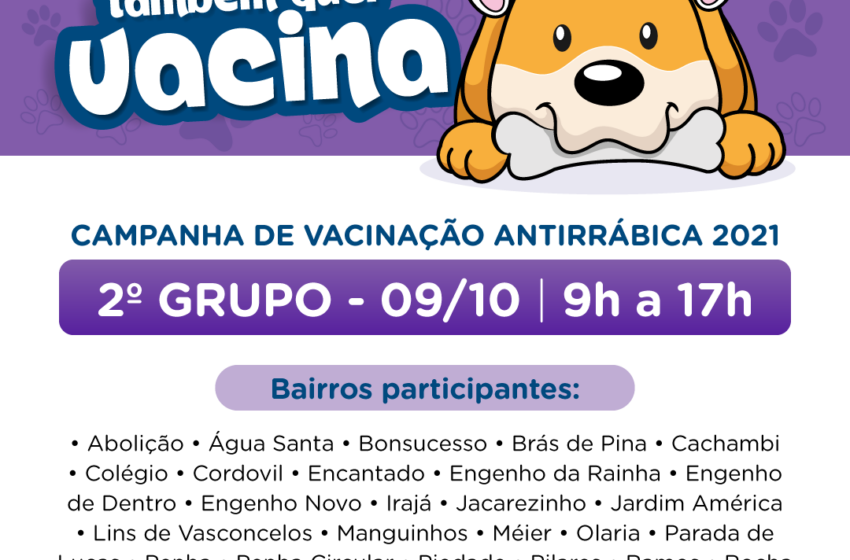Zona Norte terá neste sábado ‘Dia D’ de vacinação antirrábica