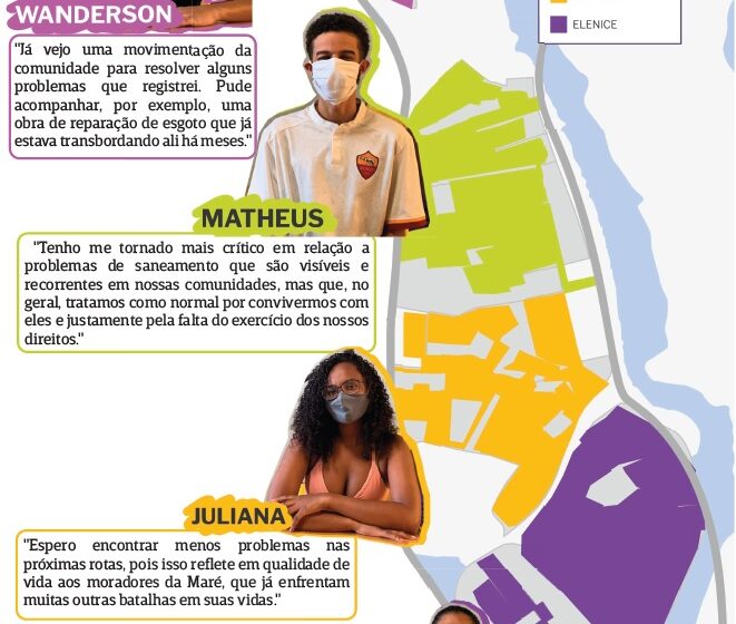 ‘Embaixadores da Maré’ monitoram situação do saneamento básico no bairro